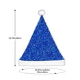 thumbnail image 3 of Fuzoiu Blue Circles Mosaic Print Santa Hat Christmas Hat for Adults,Santa Hats with Pompom, Unisex Xmas Holiday Hat for Christmas New Year Festive Party Supplies, 3 of 6