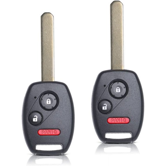 2PCS Key Fob Remote Replacemt Fits Honda CR-V 2007 2008 2009 2010-2013/CR-Z 2011- 2014 2015/Fit/Insight/Accord Coupe/Crosstour MLBHLIK-1T Keyless try Remote Control 35111-SWA-306