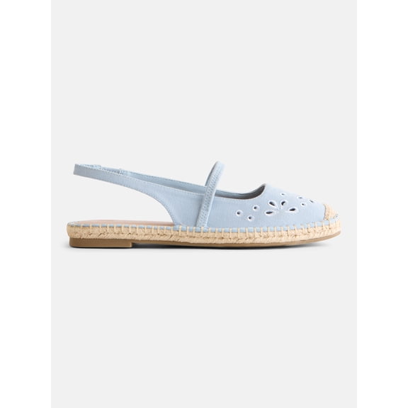 Time and Tru Women's Espadrille Slingback Shoes
