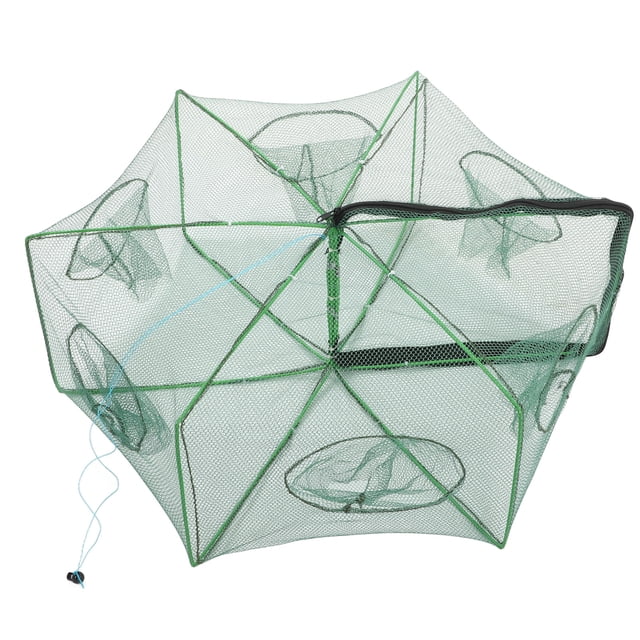 Net Polygon Fishing Bait Trap Automatic Fishing Net Trap Foldable Portable Shrimp Cage