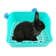 thumbnail image 5 of Caja de baño para conejos, orinal de entrenamiento, bandeja esquinera, jaula para arena, animales pequeños, bandeja para mascotas Verde, 5 of 9