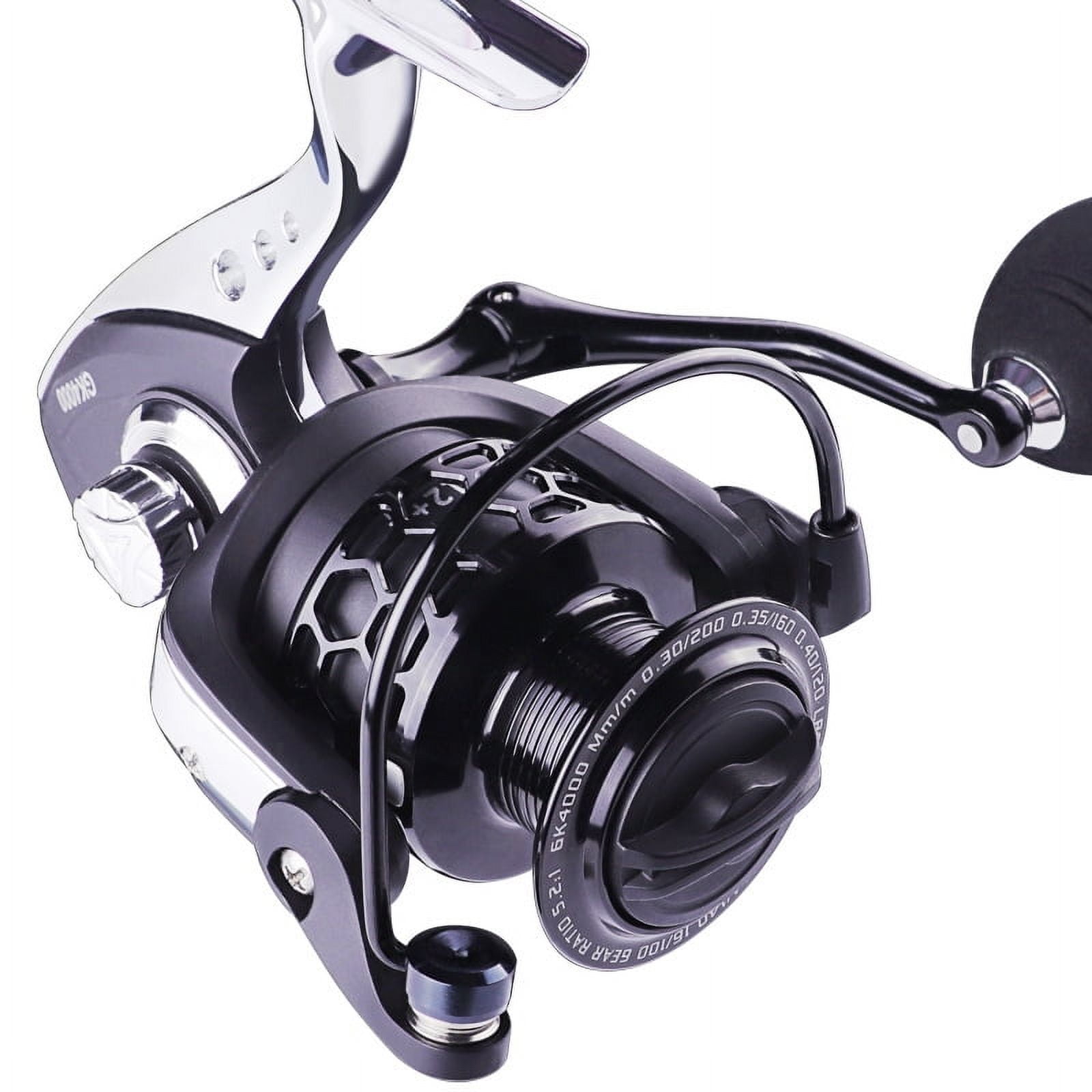 LINNHUE Fishing Reel GK1000-7000 5.2:1 Metal Spool Body Handle 8KG Max Drag Spinning Reel Saltwater Reel Fishing Accessories