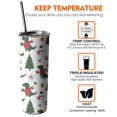 thumbnail image 6 of 20oz White Cartoon Christmas Dinosaurs Sweaters Pattern Skinny Tumblers Stainless Steel Tumbler with Lid and Straw,Vacuum Insulated Double Wall Travel Tumbler Cups with Cleaning Brush for Coffee,Tea, 6 of 6