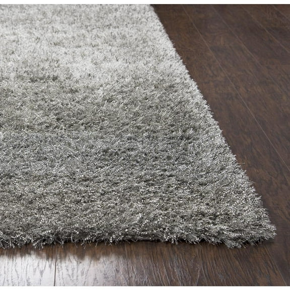 Alora Decor Pearl 3' Round Solid Gray Hand-Tufted Area Rug