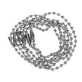 thumbnail image 1 of TEHAUX Cable Chain Metal Ball Chain Connector Clasp Silver 20Pack, 1 of 7
