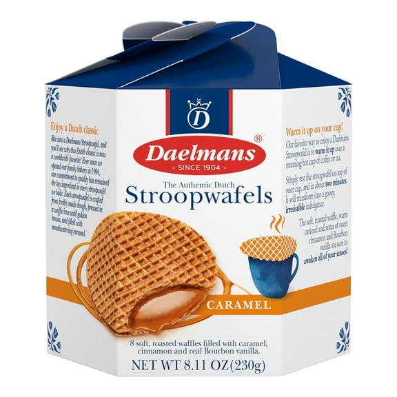 Daelmans Caramel Stroopwafel Box 8.11 oz. Pack of 4
