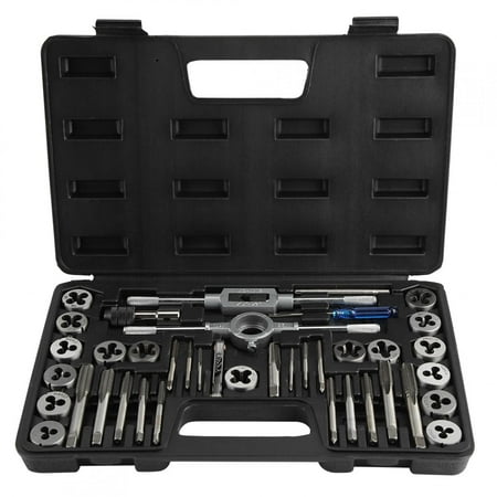 

CHICIRIS Screw Taps Tool Set 40Pcs M3-M12 Screw Nut Tap and Die Set with Wrenches and Thread Gauge Heavy Duty Hand Tools Tapping Tool