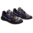 thumbnail image 6 of Back The Brave Thin Red And Blue Line Shoes Women's Fashion Sneakers Tennis Running Shoes for Men Women Black Size 3.5, 6 of 7