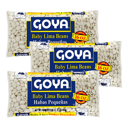 Goya Foods Baby Lima Beans, Dry, 16 oz (Pack of 3)