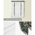 thumbnail image 5 of Green Boho Tie Up Curtains for Window, Vintage Southwestern Geometric Abstract Thermal Insulted Balloon Shade Adjustable Rod Pocket Curtains Valance Panels for Kitchen Bathroom Café 52 x 45, 5 of 7