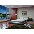 Greatime B1211 Modern Platform Bed, California King, Black&White