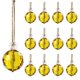 thumbnail image 1 of Suministros de decoración navideña, 8 mini adornos navideños de cristal iridiscentes para árbol y decoración de bodas, atrapasol de prismas redondos con cadena, decoración para árbol de Navidad, tramp, 1 of 1