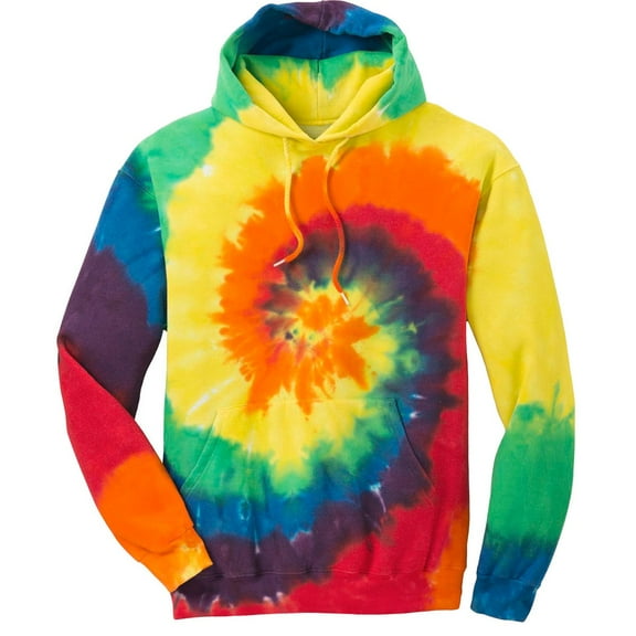 Port & Company Tie-Dye Pullover Hooded Sweatshirt. Pc146