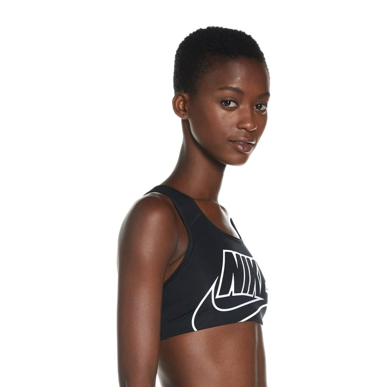 Nike Women's Futura Fitness Running Sports Bra Black Size X-Small 