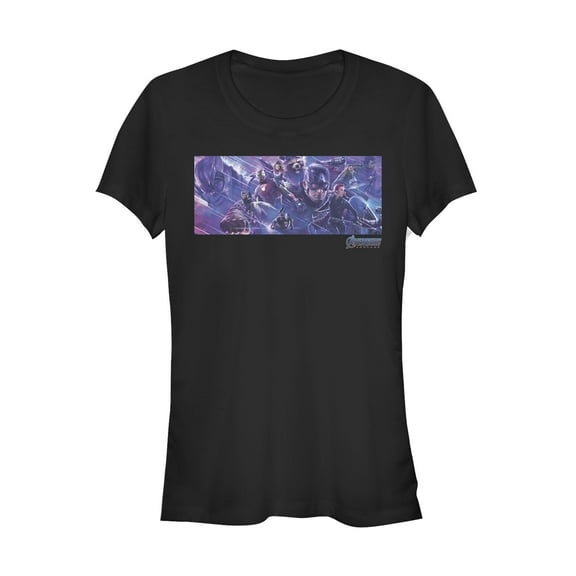 Junior's Marvel Avengers: Endgame Epic Poster  Graphic Tee Black Small