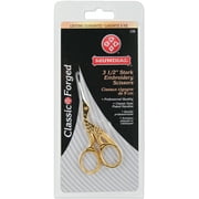 Mundial Classic Forged Stork Embroidery Scissors 3.5"-Gold-Plated
