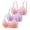 Watermelon Red 2, variant on cfhntfmh 3pc Everyday Bras for Women Soft V Neck Wireless Breathable Adjustable Strap Bras Comfort Front Trim Bralettes