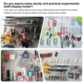 thumbnail image 4 of OULII 50Pcs Compact Silver Iron Pegboard Hooks for Shop Use and Storage Solutions, 4 of 8