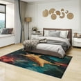 thumbnail image 2 of Cat Rugs Room Decor - 5x7 Rug - Cat Rug - Galaxy Funny Kitten Area Rug - Universe Nebula Rugs - Kids Boys Outer Space Carpet, 2 of 7