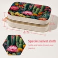 thumbnail image 5 of Cactus Velvet Portable Jewelry Organizer with Removable Compartment – Necklace Holder, Earring Organizer, and Jewelry Boxes - Gift, 5 of 7