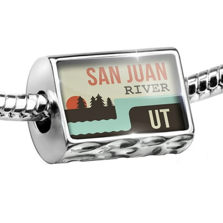 - Bead USA Rivers San Juan River - Utah Charm Fits All European Bracelets