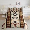 thumbnail image 5 of Manfei Wheat Aztec Bedding Sets Twin with Comforter, Sheep Skeleton Comforter Sets Twin Size, Bohomian Hippie Reversible Down Comforter, Microfiber Bedroom Decoration, 2pcs, 5 of 8