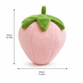 thumbnail image 3 of Large Strawberry Plush Pillow, 3D Fruit Shaped Cushion for Sofa Bed Chair Car, Soft Decorative Throw Pillow, Cute Food Theme Home Decor and Gift for Room Styling, 3 of 3