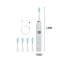 thumbnail image 3 of Dengmore Electric Toothbrush with 5 Brush Heads IPX7 Water Proofing Rechargeable Electric Toothbrushes 5 Cleaning Modes Deep Clean Smart 20-speed Timer Home Toothbrush for Adults Kids, 3 of 7