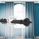 thumbnail image 4 of No Drill Curtain Rod Brackets, 12 Pcs Self Adhesive Curtain Rod Holder, for Bathroom Kitchen Home Hotel Use, 4 of 5