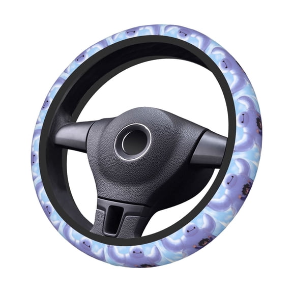 Big-Hero-6-Baymax Steering Wheel Cover Elastic Stretch Breathable Vehicle Steering Wheel Protector Car Interior Accessories