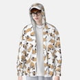 thumbnail image 2 of Fotbe Dachshund Dog Puppy Chaqueta con Protección Solar UPF 50+ para Hombre y Mujer, Camisa con Capucha y Bolsillos-XX-Large, 2 of 7
