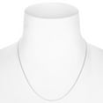 thumbnail image 4 of JewelStop 14k White Gold 0.85mm Adjustable Box Chain 30" Lobster Claw Clasp, 4 of 5