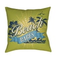thumbnail image 1 of Surya LTCH-BBS-1616 Litchfield 16" Wide Square Novelty "Beach Babes" Polyester Outdoor, 1 of 7