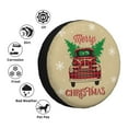 thumbnail image 4 of Naloa Christmas Vintage Red Truck PVC Leather Spare Tire Wheel Cover for Car Truck SUV Camper Trailer Universal Fit many size14 inch, 4 of 6