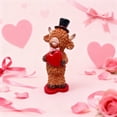 thumbnail image 5 of Chanana Highland Cow Valentine Decor, Cute Resin Valentine's Day Figurines with Flower Table Top Indoor Tiered Tray Tabletop Centerpiece Shelf Office Desk Decorations for Home, Highland Cow Gifts, 5 of 5
