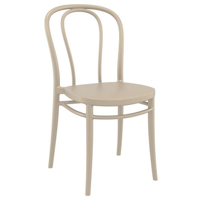 Siesta Exclusive ISP252-DVR Victor Resin Outdoor Chair, Taupe
