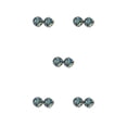 thumbnail image 2 of Minnieouse Pendientes Llamativos Gotas para los oídos Galvanoplastia fina Incrustaciones de diamantes de imitación Pendientes Magnífico regalo Verde mixto 5piezas, 2 of 6