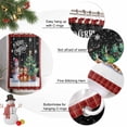 thumbnail image 6 of Christmas Cat Snowman Shower Curtain, Red Buffalo Plaid Winter Snowflake Waterproof Fabric Shower Curtains with 12 Hooks, Bathroom Curtain Set for Bathroom Accessories Decor, 72 x 96 Inches, 6 of 9