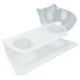 thumbnail image 4 of Platos para perros cuenco de plástico doble para alimentación de mascotas estante inclinado de 15 comedero para gatos soporte para platos comida para mascotas platos de ANGGREK Otros, 4 of 8