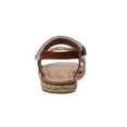 thumbnail image 4 of Nanette Lepore Girl Open Toe Kids Sandals with Hook And Loop Strap Closure, Tan, 1, 4 of 5