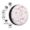 thumbnail image 4 of Kdxio Housse de Pneu Imprimé Floral Rétro Imperméable en Cuir, Housse de Roue de Rechange pour Jeep Wrangler Rv SUV Camion Remorque de Voyage-17 Pouces, 4 of 6