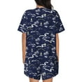 thumbnail image 6 of Sigee Hawaiian Style for Sleepwear Casual Pjs with Pockets Women's Pajamas Sets Shorts 2 Piece Short Sleeve Lounge Sets 3X-Large, 6 of 9