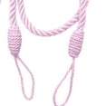 thumbnail image 2 of 2 Pieces Rope Satin Drape Curtain Tiebacks Holdbacks 70cm Handmade Rural Pink, 2 of 4