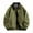 Army Green, variant on LpwkSSA Men's Casual Coats Outerwear Winter Thermal Windproof Solid Color Outdoor Pocket Zipper Lapel Collar Long Sleeve Jackets Red S