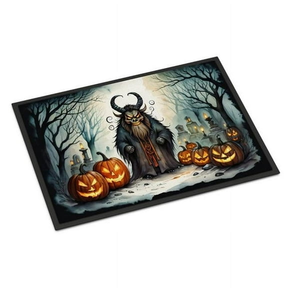 18 x 27 in. Unisex Krampus The Christmas Demon Spooky Halloween Doormat