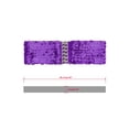 thumbnail image 3 of INSPIRE CHIC Ladies Sequins Decor Metal Interlocking Buckles Elastic Waist Belt One Size Purple, 3 of 6