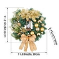 thumbnail image 2 of Decorative Door Wreath With Lights For Holiday Celebrations - Festive Home Décor for Seasonal Events and Giving, 2 of 6