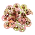 thumbnail image 4 of 20Pcs Durable Metal 3 Screw Holes Rivet Nuts Round Base Tee Nuts for Furniture (M8), 4 of 8