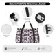 thumbnail image 4 of Fotbe Lilies Flowers Bolsa de Viaje con Estampado, Bolsa de Fin de Semana para Mujer con Compartimento para Zapatos, Bolsa de Gimnasio con Bolsillo Húmedo, 4 of 7