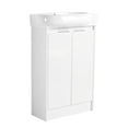 thumbnail image 5 of 23" Compact Bathroom Sink Vanity - Modern Style, Door, Abundant Storage With And Adjustable Shelves Space Saving, 5 of 7